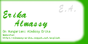 erika almassy business card